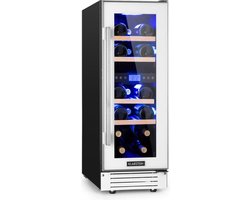 Vinovilla 17 Built-In Duo twee zones wijnkoelkast 53l 17 fl. 3-kleuren glazen deur