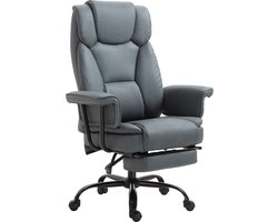 Vinsetto bureaustoel - hoogteverstelbaar - 360° draaibaar - grijs