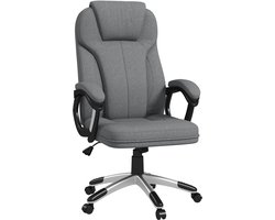 Vinsetto - Bureaustoel - Kantelfunctie - hoogte verstelbaar - Grijs