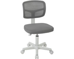 Vinsetto bureaustoel - meshstof - 48 x 48 x 89,5 cm - grijs