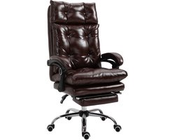 Vinsetto Bureaustoel - Polyurethaan - 72x70x130cm - Bruin