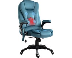 Vinsetto - Bureaustoel - warmtefunctie - massagefunctie - Blauw