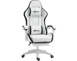 Vinsetto Gaming Chair - Synthetische bekleding - 65x65x129cm - Zwart