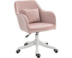 Vinsetto kantoorstoel - met massagefunctie - met trilfunctie - roze