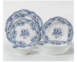 Vintage Blue 25-Delig Serviesset