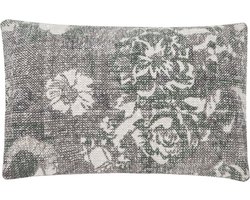 Vintage Flower Forest Groen Kussen | 40 X 60 | Sierkussen Voor Woonkamer Of Slaapkamer