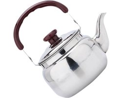 Vintage fluitketel 750 ml - Roestvrijstalen theepot voor koken en buiten gebruik