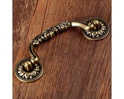 Vintage handgrepen voor meubeldeuren, antiek brons, voor keukenkasten, kasten, dressoirs, 5 stuks, gatafstand 96 mm