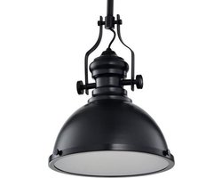 Vintage Industriële - Hanglamp - Met Diffuser - Ø 32 cm - Zwart