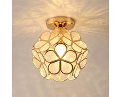 Vintage industriële plafond‑ en hanglamp – Metalen design – E29 fitting – Creatieve binnenlamp – Wit – Geschikt voor gang en slaapkamer