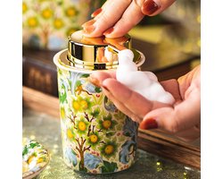 Vintage Keramische Schuimende Zeepdispenser - Badkamer & Keuken - Hervulbaar - Goud