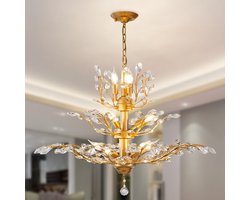 Vintage Kristallen Kroonluchter Hanglamp voor Woonkamer en Slaapkamer