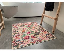 Vintage look badmat diverse kleuren 90cm x 70cm