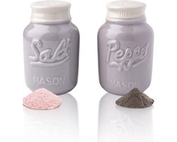 Vintage Metselwerk Pot Zout & Peper schudders Aanbiddelijke Decoratieve Metselwerk Pot Decor voor Vintage, Rustiek, Shabby Chic - Stevige Keramiek in groene - 100 ml Dop.