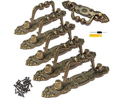 Vintage Meubelgrepen Set van 6 - Antieke Kastgrepen en Handgrepen voor Laden en Kasten