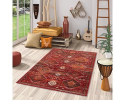 Vintage Oriënt Tapijt - Modern Terracotta - 5 Maten Beschikbaar