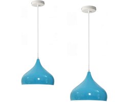 Vintage Plafondlamp met één kop - Rood Metaal - E27 Fitting & Verstelbare Kabel