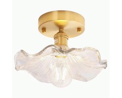 Vintage Plafonniere Glas E27 Plafondlampen voor Woonkamer Slaapkamer Keuken Transparant