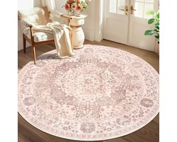 Vintage Rond Tapijt voor Woonkamer en Slaapkamer