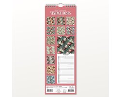 Vintage Roses Slimline Kalender 2026