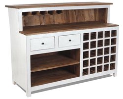 Vintage Shabby Chic Barkast 150x110x55 cm | Unieke Minibar van Gerecycled Hout | Cult Decoratie Toonbank