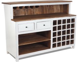 Vintage Shabby Chic Barkast 150x110x55 cm | Unieke Minibar van Gerecycled Hout | Cult Decoratie Toonbank