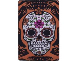 Vintage Tinnen Bord Tattoo Studio Skull 20x30cm | Metalen Wandbord Voor Tattoo Shop Salon En Interieur | Retro Wall Art Voor Wachtruimte Balie Werkplek Of Etalage | Stoere Decoratie Voor Tatoeage Studio Piercing Shop En Man Cave