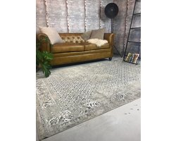 Vintage Vloerkleed Beige - Meadow - 130 x 190 cm - (S)