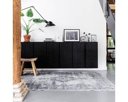 Vintage Vloerkleed Bloom - Grijs - EVA Interior - 235 x 320 cm (XL)