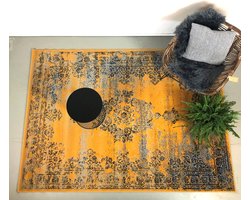 Vintage Vloerkleed Bloom - Okergeel - EVA Interior - 160 x 225 cm - (M)