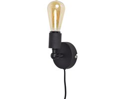 Vintage wandlamp Bolb, Vintage zwart
