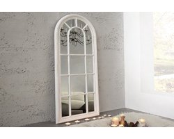 Vintage wandspiegel CASTILLO 140cm creme in shabby chic design - 36881