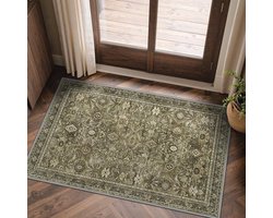 Vintage wasbaar klein, deurmat tapijt 60x90 cm