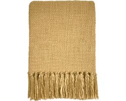 Vintage yellow throw
