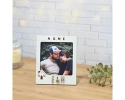 Vintiun - Gepersonaliseerde foto frame - Home liefdes thema - Hout - 10x10 - Kinderkamer decoratie