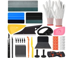 Vinyl Installatie Tool Set - Cutter - Knives - Spatula - Handschoenen - Magneten - Voor Ramen - Meubels - Auto