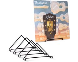 Vinyl Muur Houder - 4 Stuks - Mat Zwart Metaal - Platen Accessoires voor Muur Decoratie