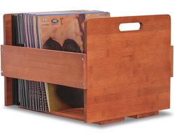 Vinyl Record Storage Box - Bamboe Crate voor 80 LP's