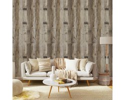 Vinyl Wrap Zelfklevend Behang met houteffect Kleverige Achterkant voor Meubels, Verwijderbaar Peel and Stick Behang, Bedekkende Film voor Keuken, Kast, Muur, 60 cm X1000 cm