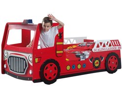 Vipack Firetruck - Bed - Rood - 101 x 233 cm