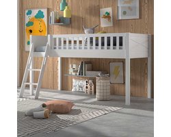 Vipack Halfhoogslaper Scott - 90 x 200 cm - wit