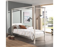 Vipack Hemelbed Pino - 90 x 200 cm - wit