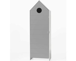 Vipack Kast Casami met deur - 58 x 172 x 37 cm - grijs