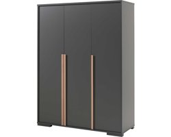 Vipack Kast Londen - 146 x 196 x 56 cm - antraciet
