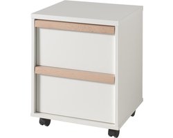 Vipack-Kastje-London-mobiel-met-2-lades-hout-wit
