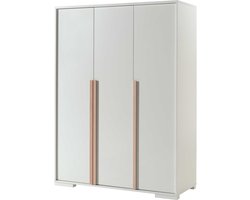 Vipack london 3-deurs kledingkast - Wit