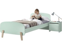 Vipack - Nachtkastje - Kiddy - met - deur - hout - mintgroen