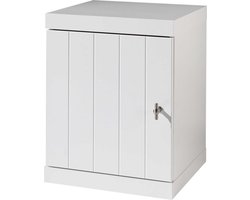 Vipack - Nachtkastje - Robin - met - deur - hout - wit