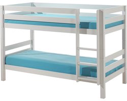 Vipack Stapelbed Pino 140 cm hoog - 90 x 200 cm - wit