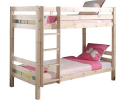 Vipack Stapelbed Pino 160 cm hoog - 90 x 200 cm - bruin